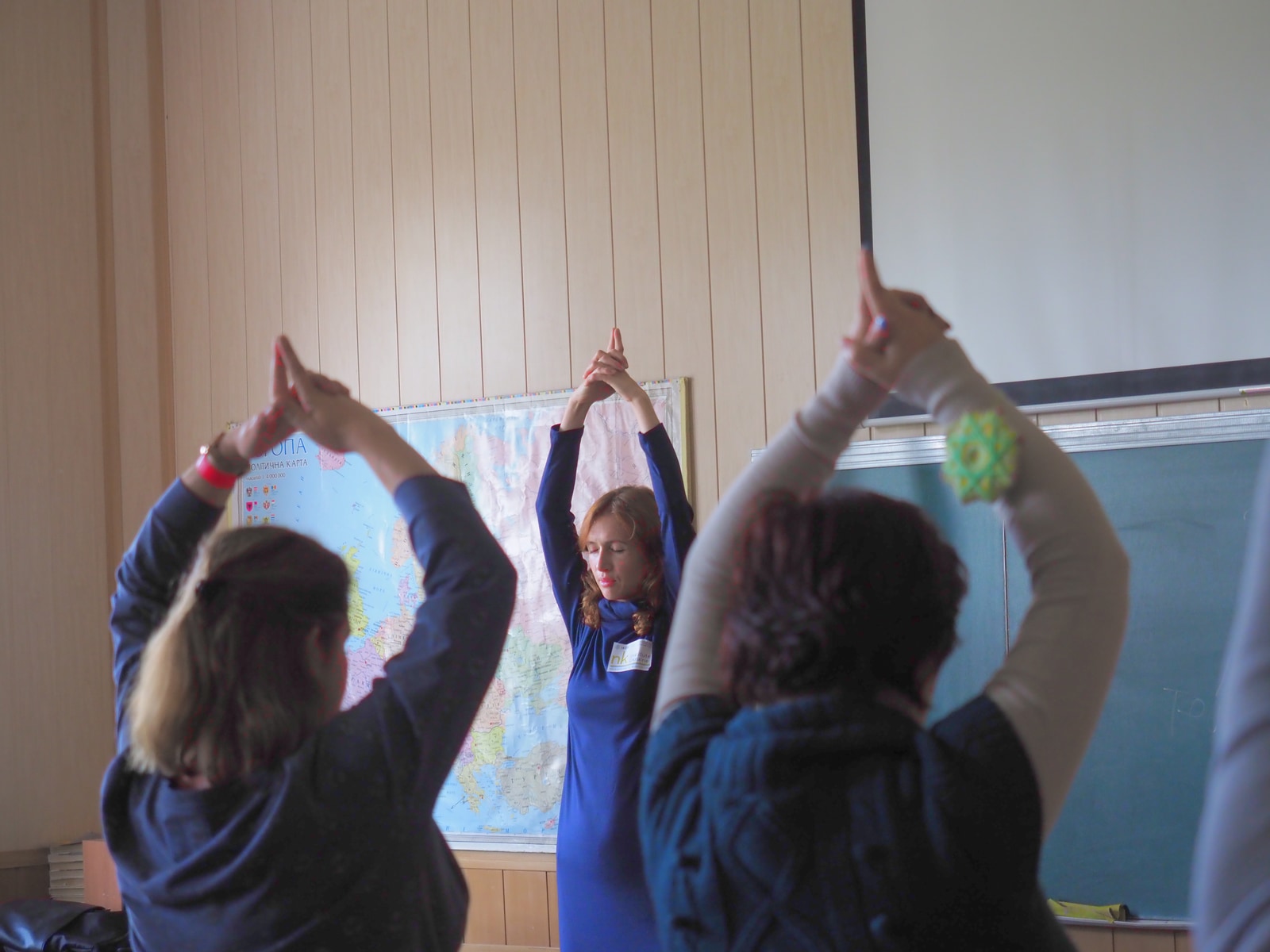 Maryna leading a group workshop